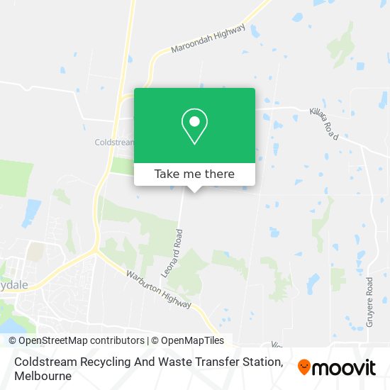 Coldstream Recycling And Waste Transfer Station map