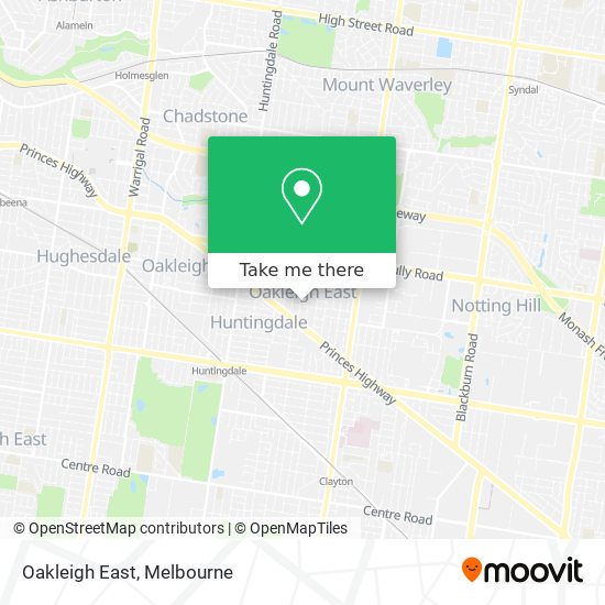 Mapa Oakleigh East