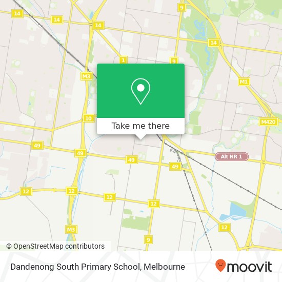 Dandenong South Primary School map