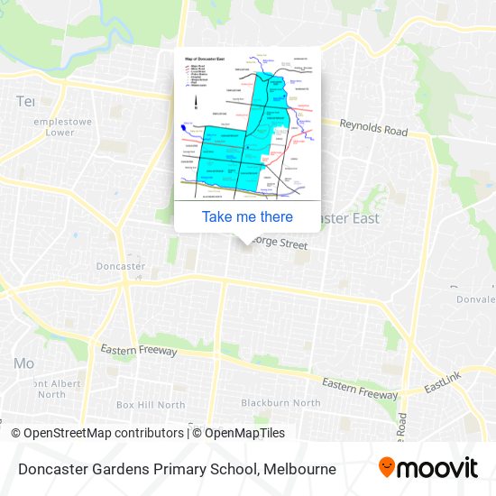 Doncaster Gardens Primary School map