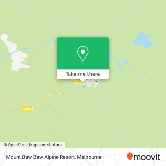 Mount Baw Baw Alpine Resort map