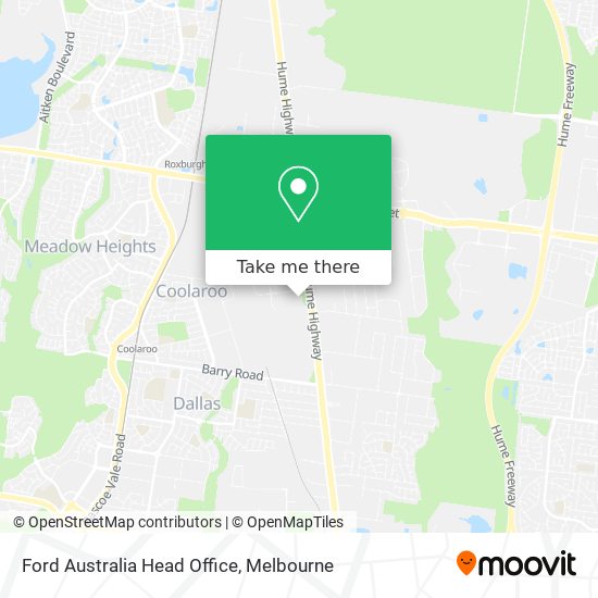 Ford Australia Head Office map