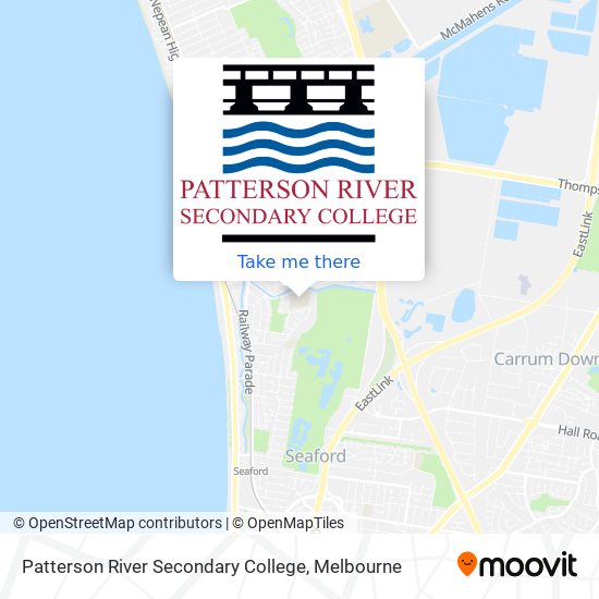 Mapa Patterson River Secondary College