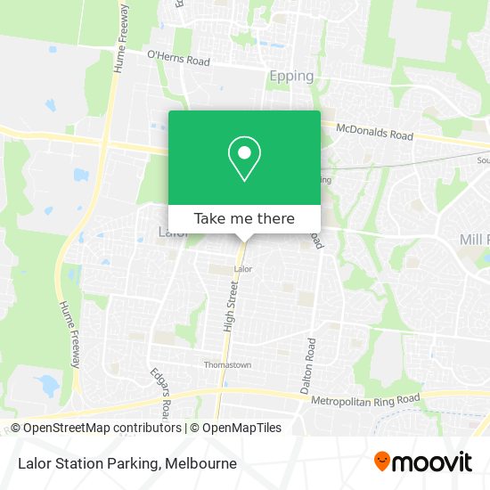 Lalor Station Parking map