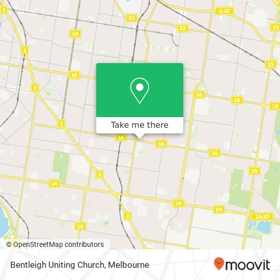 Bentleigh Uniting Church map