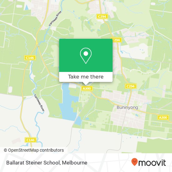 Mapa Ballarat Steiner School