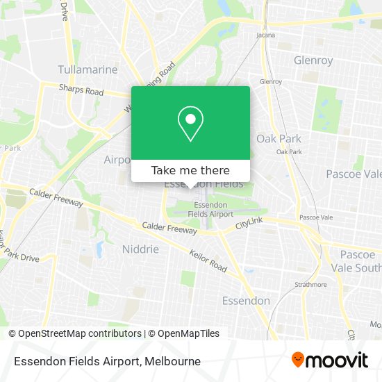 Mapa Essendon Fields Airport