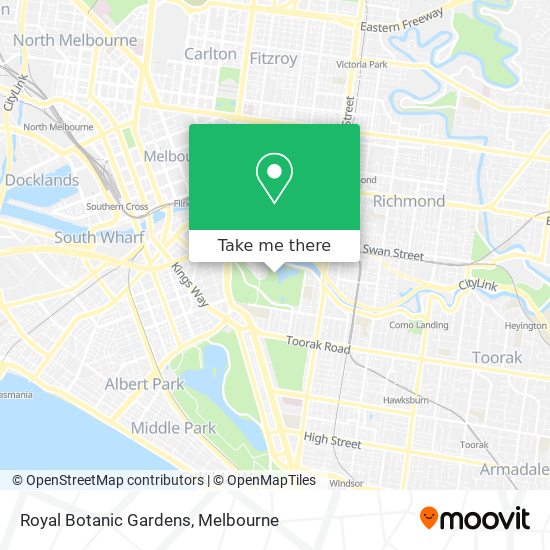 Royal Botanic Gardens map