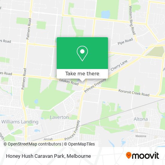 Honey Hush Caravan Park map