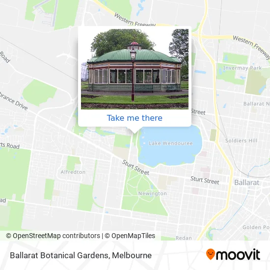 Ballarat Botanical Gardens Map How To Get To Ballarat Botanical Gardens In Lake Wendouree By Train Or Bus?