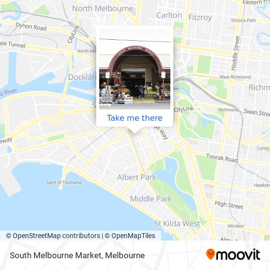 South Melbourne Market map
