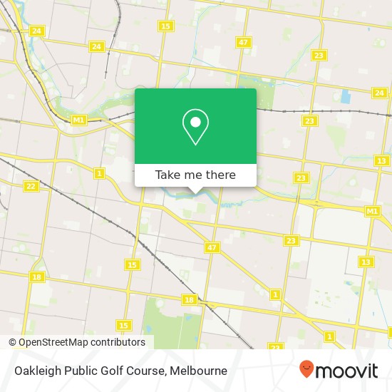 Oakleigh Public Golf Course map