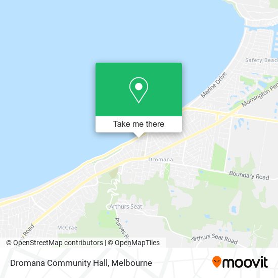 Mapa Dromana Community Hall