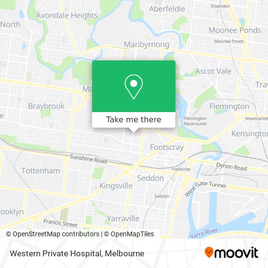 Western Private Hospital map