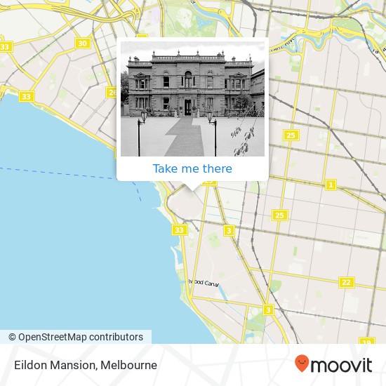 Mapa Eildon Mansion
