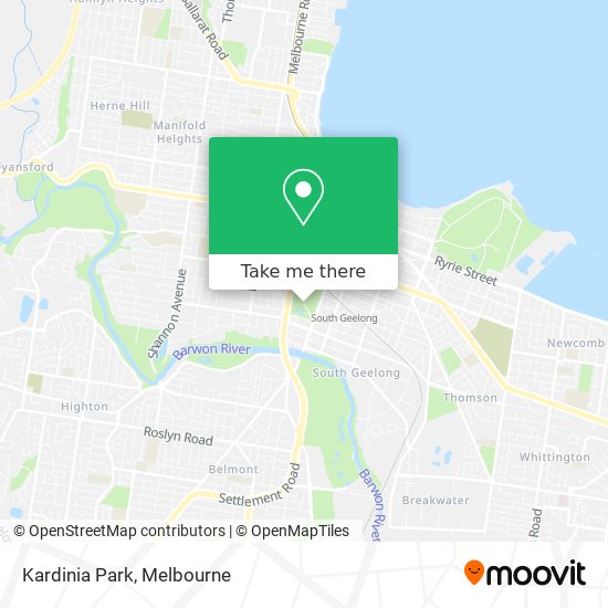 Kardinia Park map