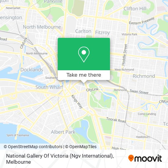 Mapa National Gallery Of Victoria (Ngv International)
