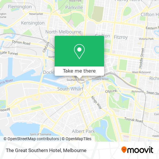 The Great Southern Hotel map