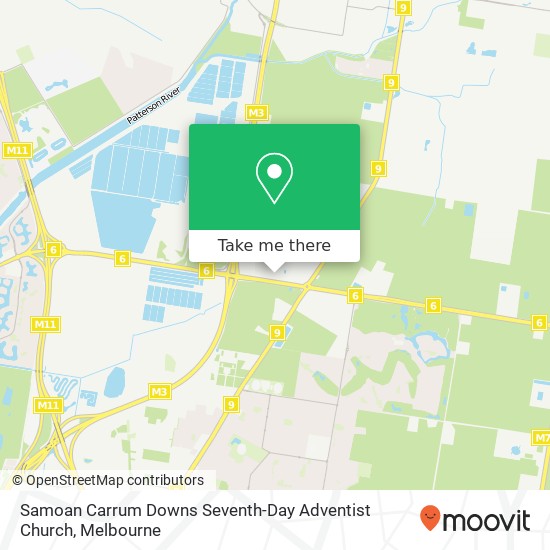 Samoan Carrum Downs Seventh-Day Adventist Church map