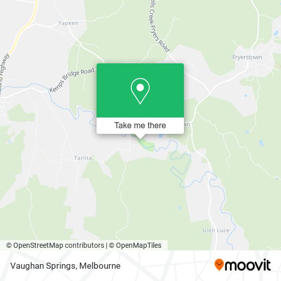 Vaughan Springs map