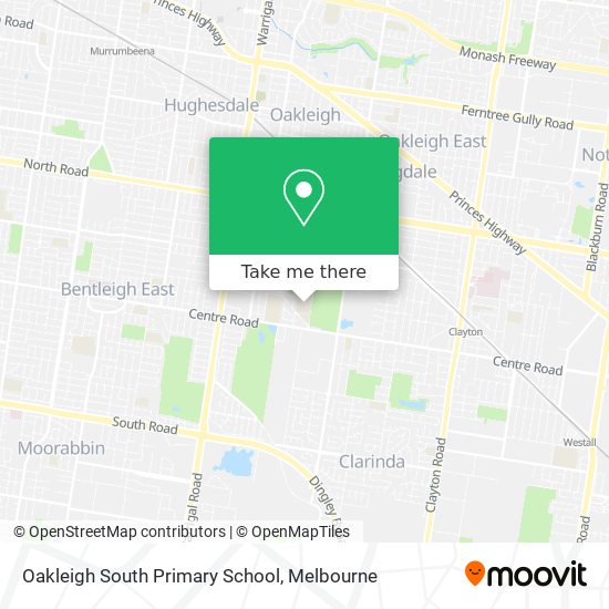 Oakleigh South Primary School map