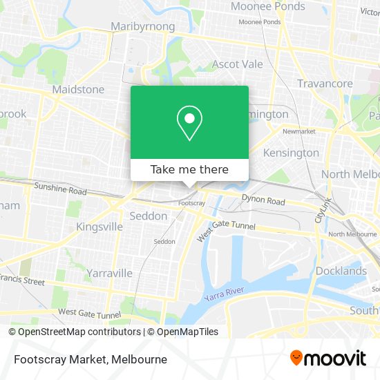 Footscray Market map