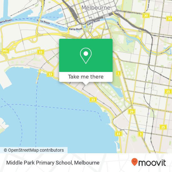 Mapa Middle Park Primary School