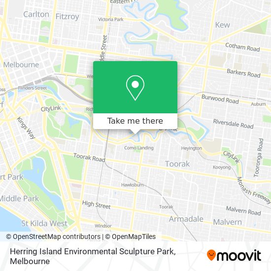 Herring Island Environmental Sculpture Park map