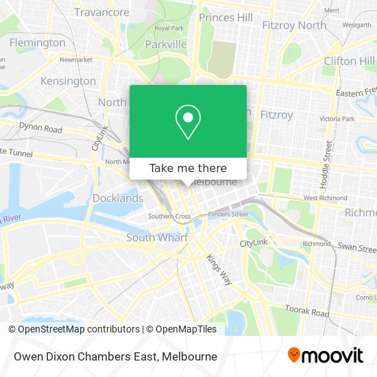 Mapa Owen Dixon Chambers East