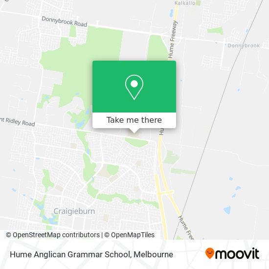 Hume Anglican Grammar School map