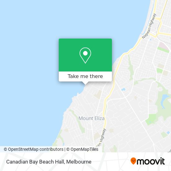 Canadian Bay Beach Hall map