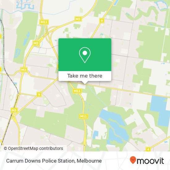 Mapa Carrum Downs Police Station