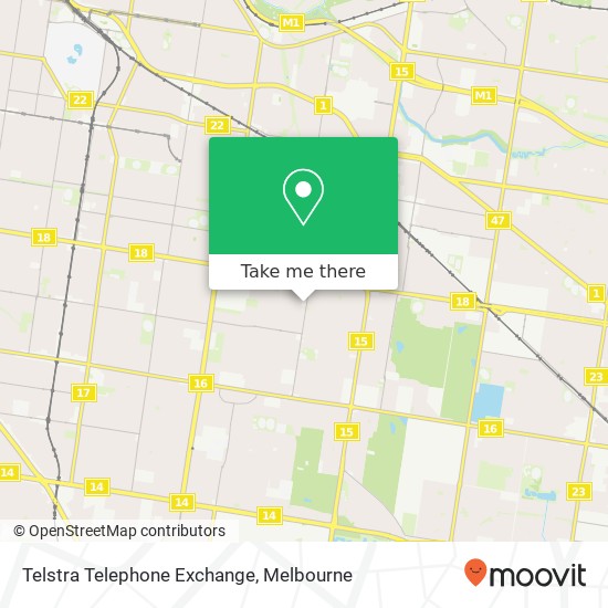 Telstra Telephone Exchange map