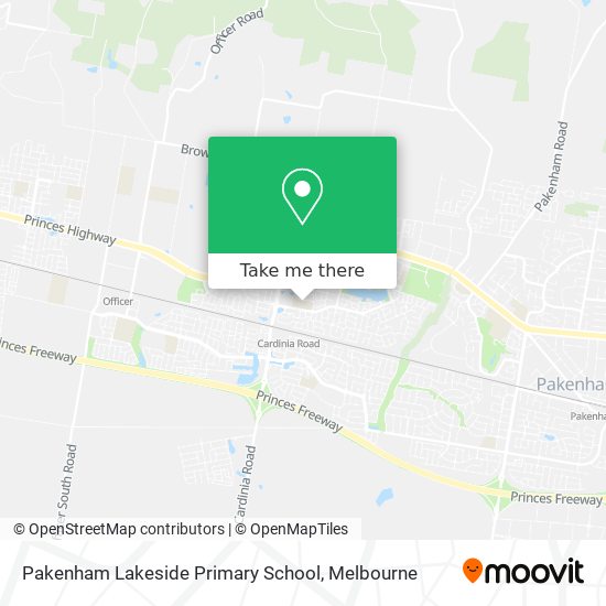 Pakenham Lakeside Primary School map