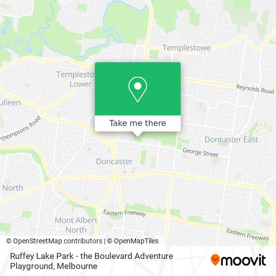 Ruffey Lake Park - the Boulevard Adventure Playground map