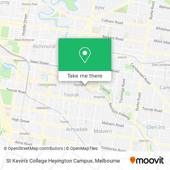 St Kevin's College Heyington Campus map
