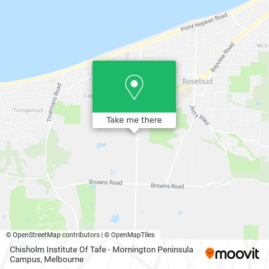 Chisholm Institute Of Tafe - Mornington Peninsula Campus map