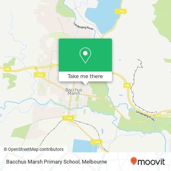 Mapa Bacchus Marsh Primary School