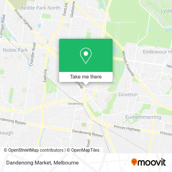 Dandenong Market map