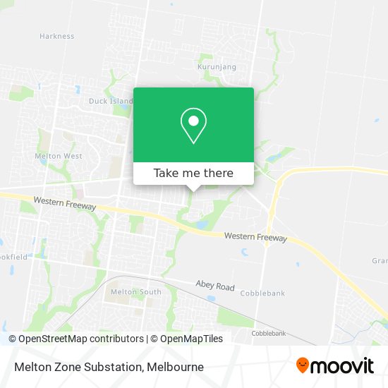 Melton Zone Substation map