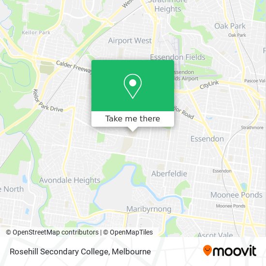 Rosehill Secondary College map