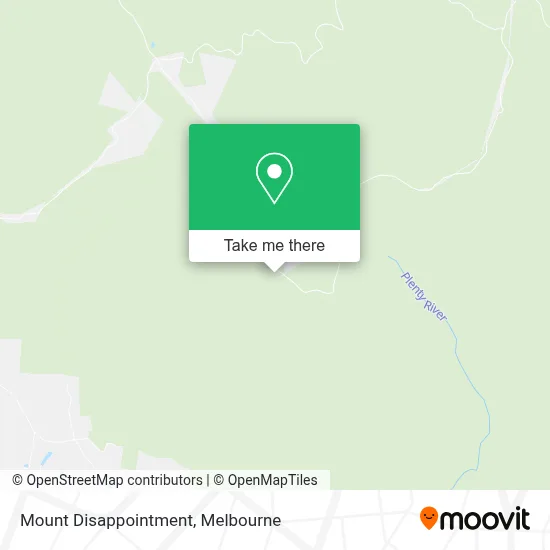 Mapa Mount Disappointment