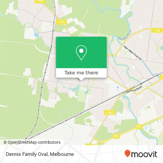 Mapa Dennis Family Oval