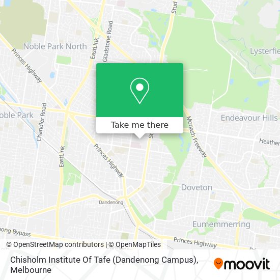 Chisholm Institute Of Tafe (Dandenong Campus) map