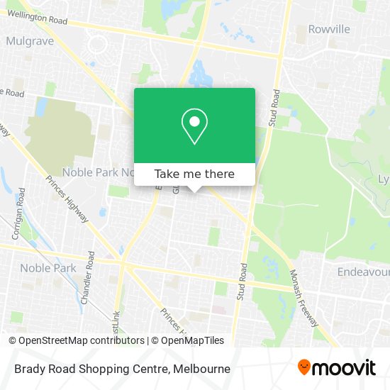Brady Road Shopping Centre map
