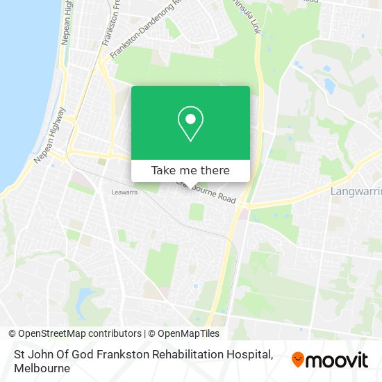 St John Of God Frankston Rehabilitation Hospital map