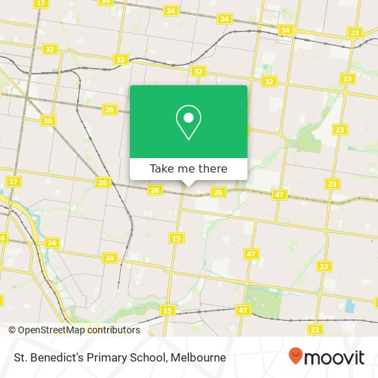 Mapa St. Benedict's Primary School