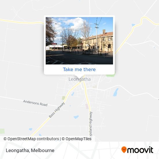 Leongatha map