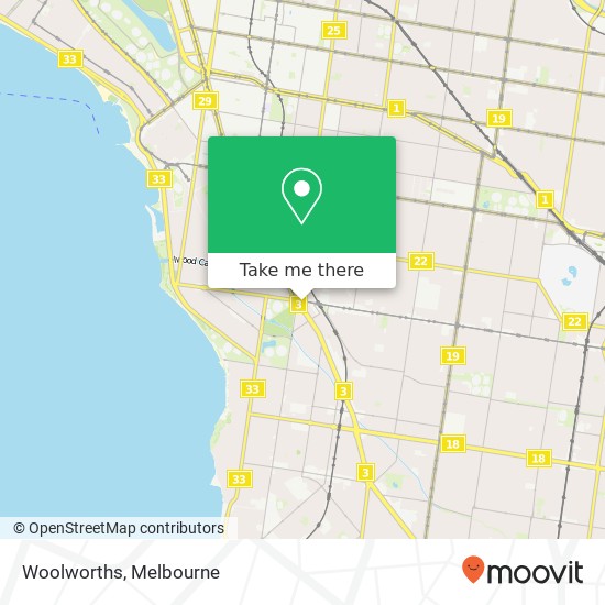 Mapa Woolworths