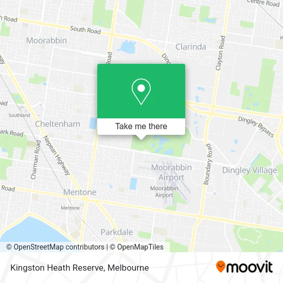 Kingston Heath Reserve map